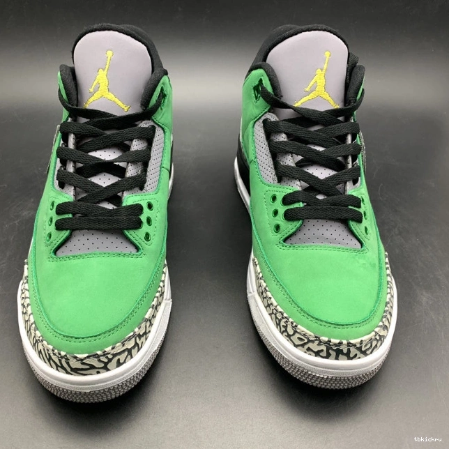 Cheap TBK Tinker Jordan shoes AJ3 Air Retro PE 867493 Oregon 3 Ducks 0704